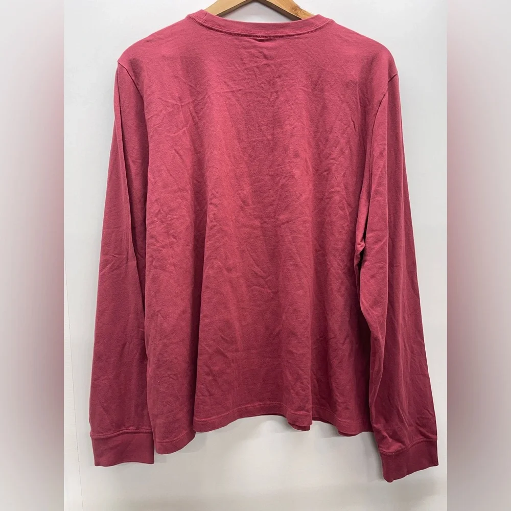 Life Is Good Women's Long Sleeve Tee - Dusty Rose with White Graphic - Picture 2 of 4